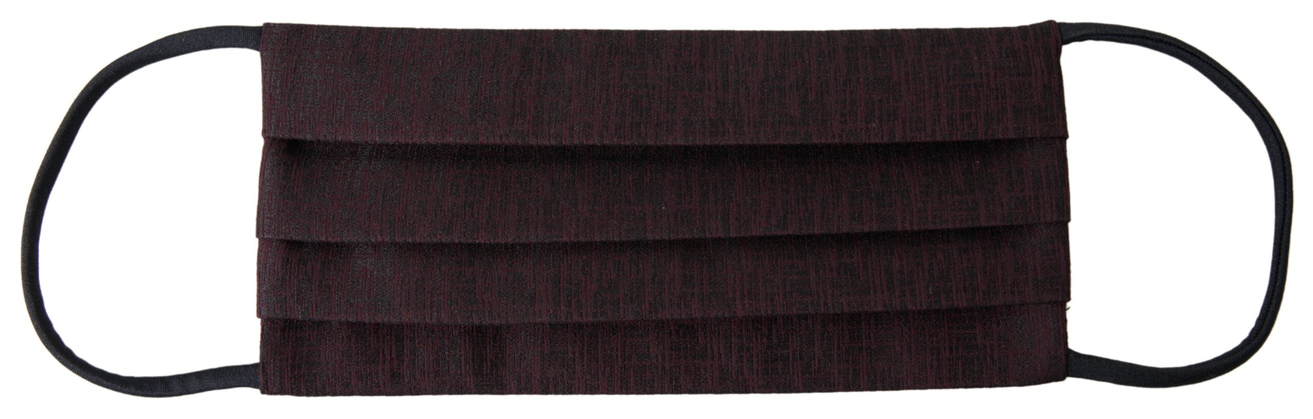 Dolce & Gabbana Maroon Pleated Elastic Ear Strap Face Mask -   -  Dolce & Gabbana.