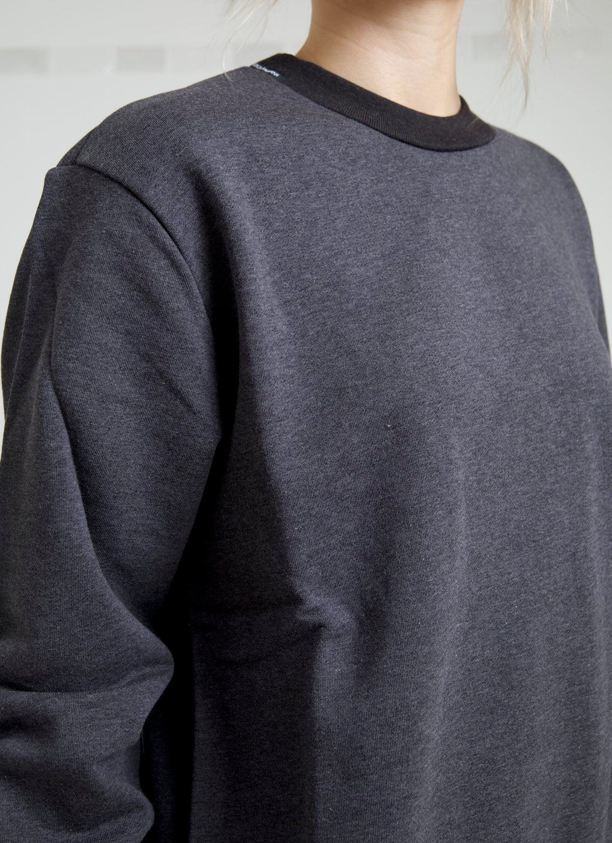 Dolce & Gabbana Dark Gray Cotton Crew Neck Pullover Sweater -   -  Dolce & Gabbana.