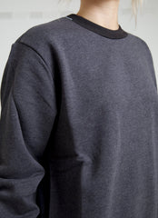 Dolce & Gabbana Dark Gray Cotton Crew Neck Pullover Sweater -   -  Dolce & Gabbana.