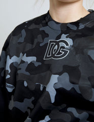 Dolce & Gabbana Black Camouflage Round Neck Sweatshirt Sweater -   -  Dolce & Gabbana.