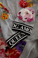 Dolce & Gabbana Gray DG Amore Queen Floral Pullover Sweater -   -  Dolce & Gabbana.