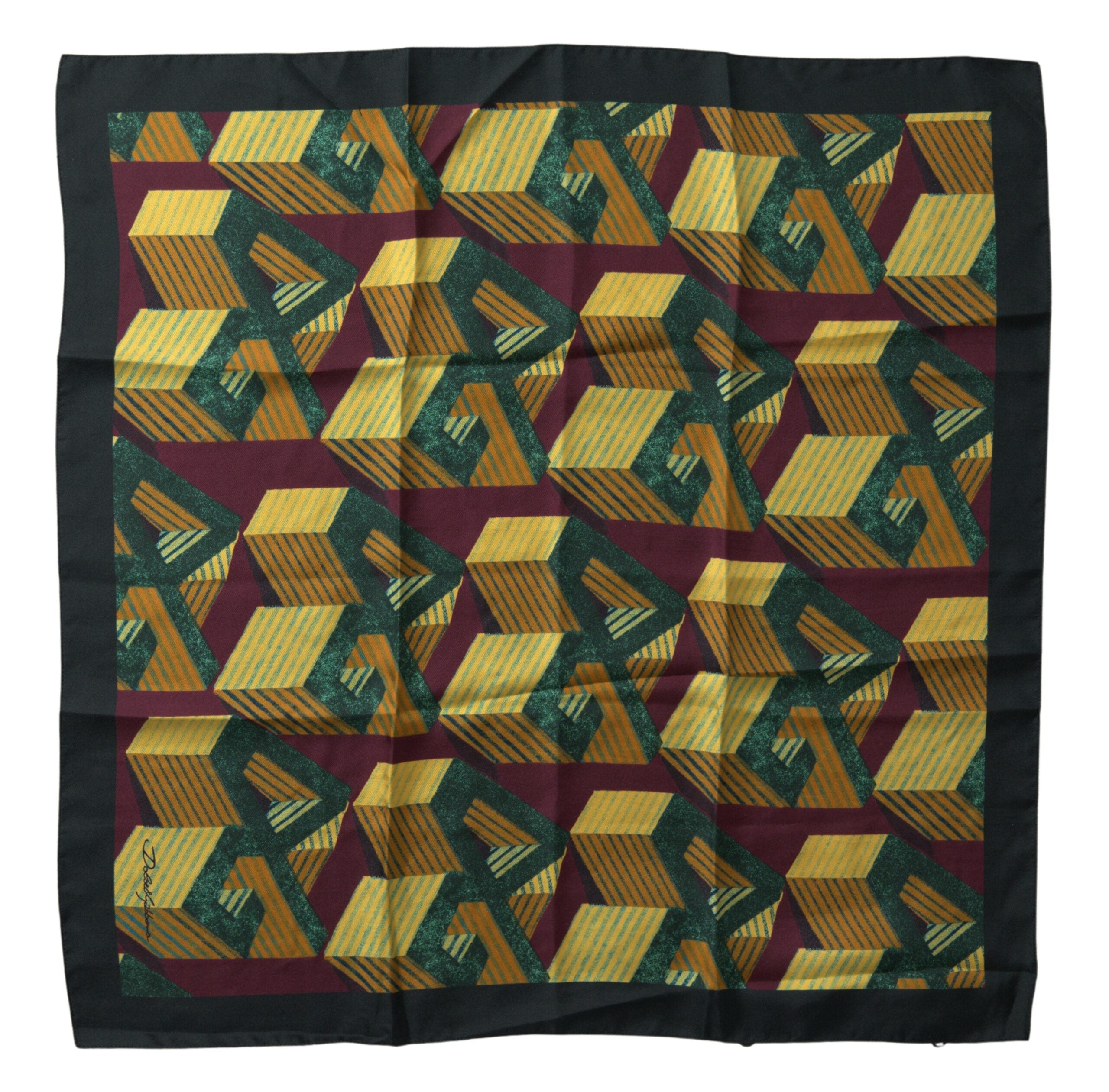 Dolce & Gabbana Multicolor Printed Square Handkerchief Scarf -  Mens Handkerchief -  Dolce & Gabbana.