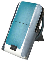 Dolce & Gabbana Blue Leather Purse Crossbody Sling Phone Bag Unisex -  Cross Body Bag for Men -  Dolce & Gabbana.