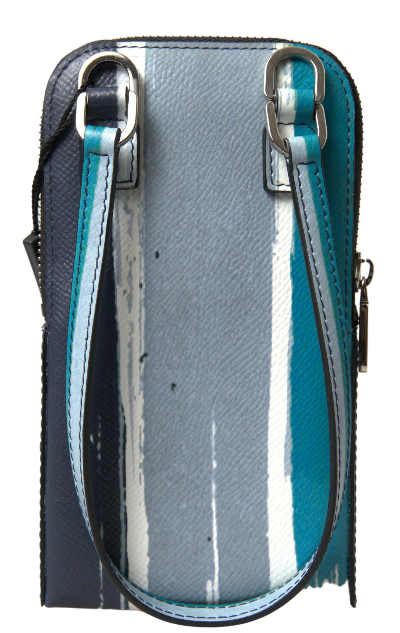Dolce & Gabbana Blue Leather Purse Crossbody Sling Phone Bag Unisex -  Cross Body Bag for Men -  Dolce & Gabbana.