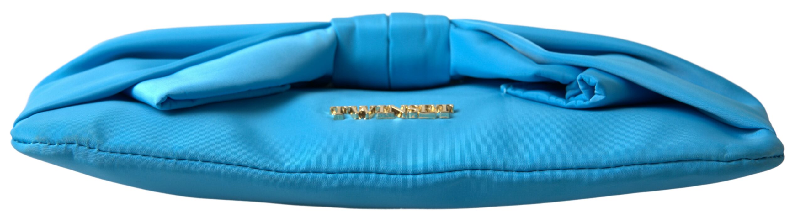 Twinset Blue Tafta Silk Large Bow Zipper Clutch Women Borse Logo Bag -  Luxury Clutch Bag for Women -  Twinset.