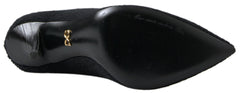 Dolce & Gabbana Black Stiletto Heel Mid Calf Women Boot Shoes -   -  Dolce & Gabbana.