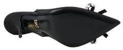 Dolce & Gabbana Black Crystal Embellished Slingback Heel Shoes -   -  Dolce & Gabbana.