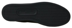 Dolce & Gabbana Black Gold Leather Classic Sneakers Shoes -   -  Dolce & Gabbana.