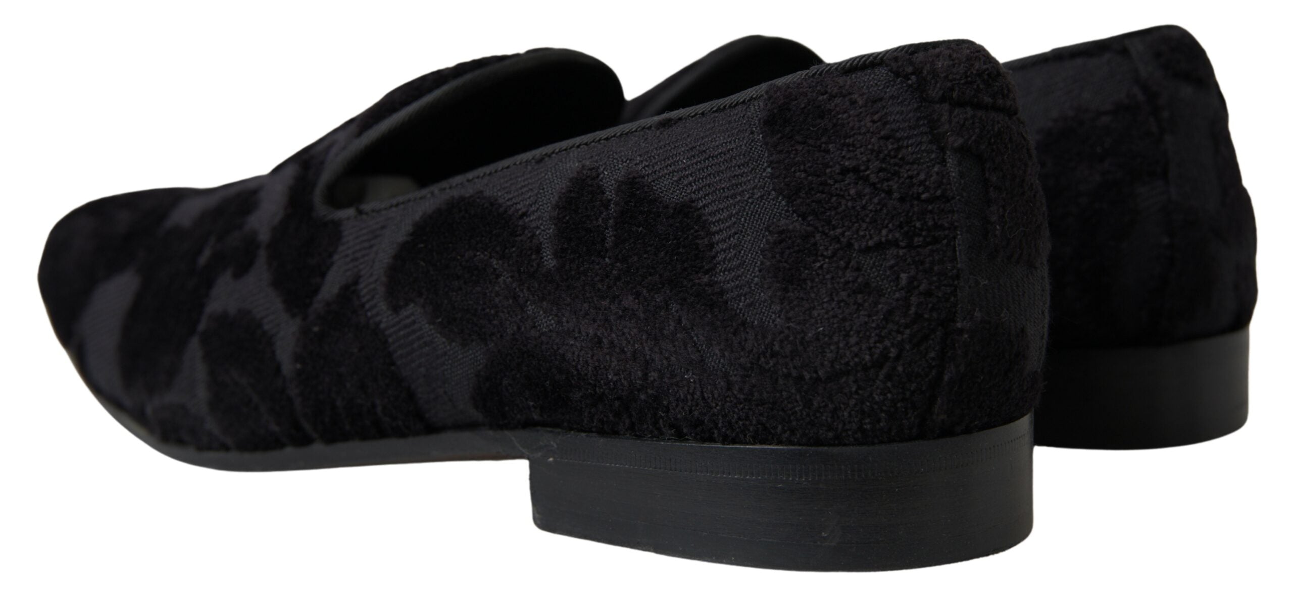 Dolce & Gabbana Black Brocade Loafers Formal Shoes -   -  Dolce & Gabbana.