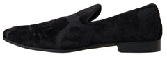 Dolce & Gabbana Black Brocade Loafers Formal Shoes -   -  Dolce & Gabbana.