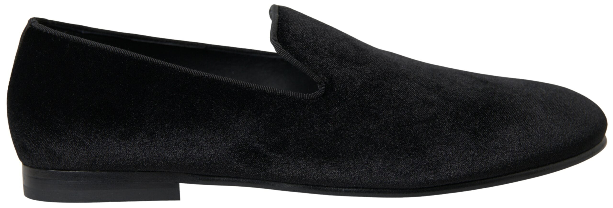 Dolce & Gabbana Black Velvet Loafers Formal Shoes -   -  Dolce & Gabbana.