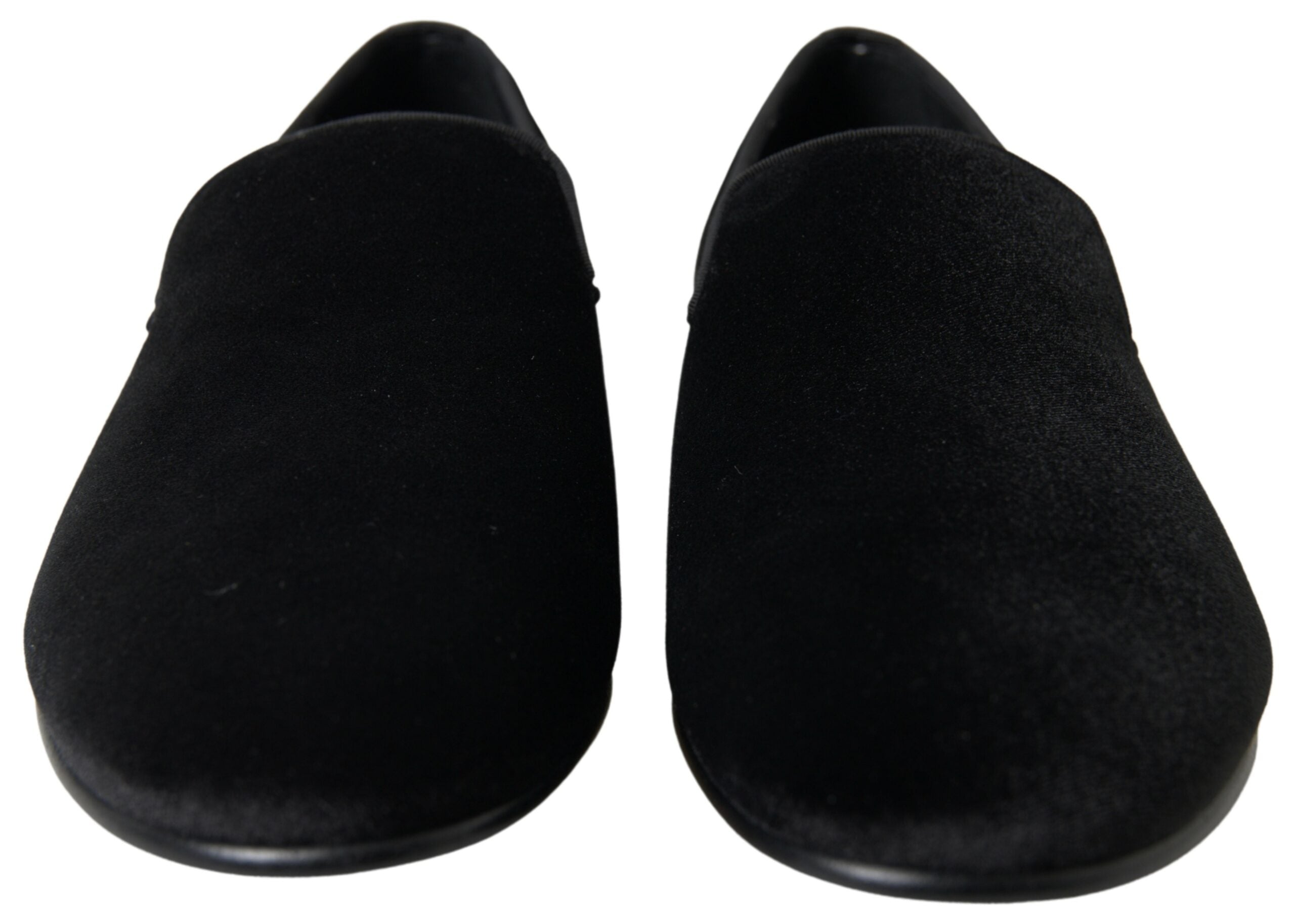 Dolce & Gabbana Black Velvet Loafers Formal Shoes -   -  Dolce & Gabbana.