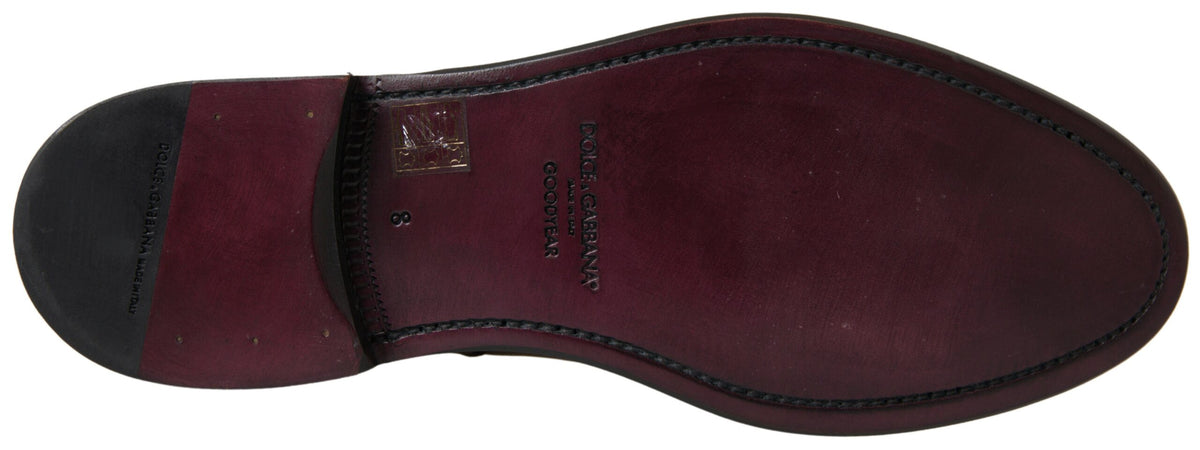 Dolce & Gabbana Brown Leather Chelsea Mens Boots Shoes -   -  Dolce & Gabbana.