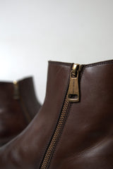 Dolce & Gabbana Brown Leather Chelsea Mens Boots Shoes -   -  Dolce & Gabbana.