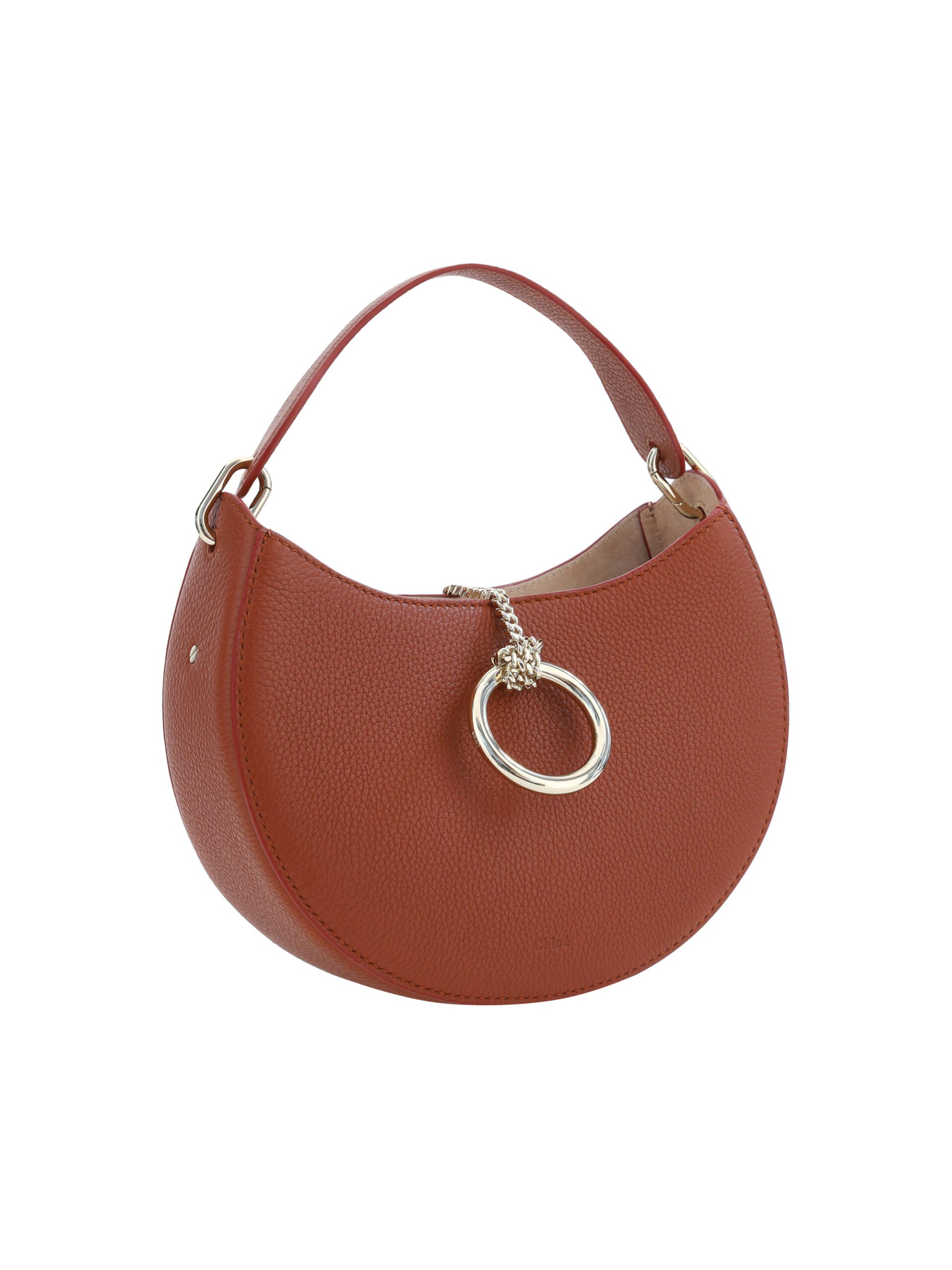 Chloé Sepia Brown Small Arlène Leather Shoulder Bag -  Luxury Shoulder Bag for Women -  Chloé.