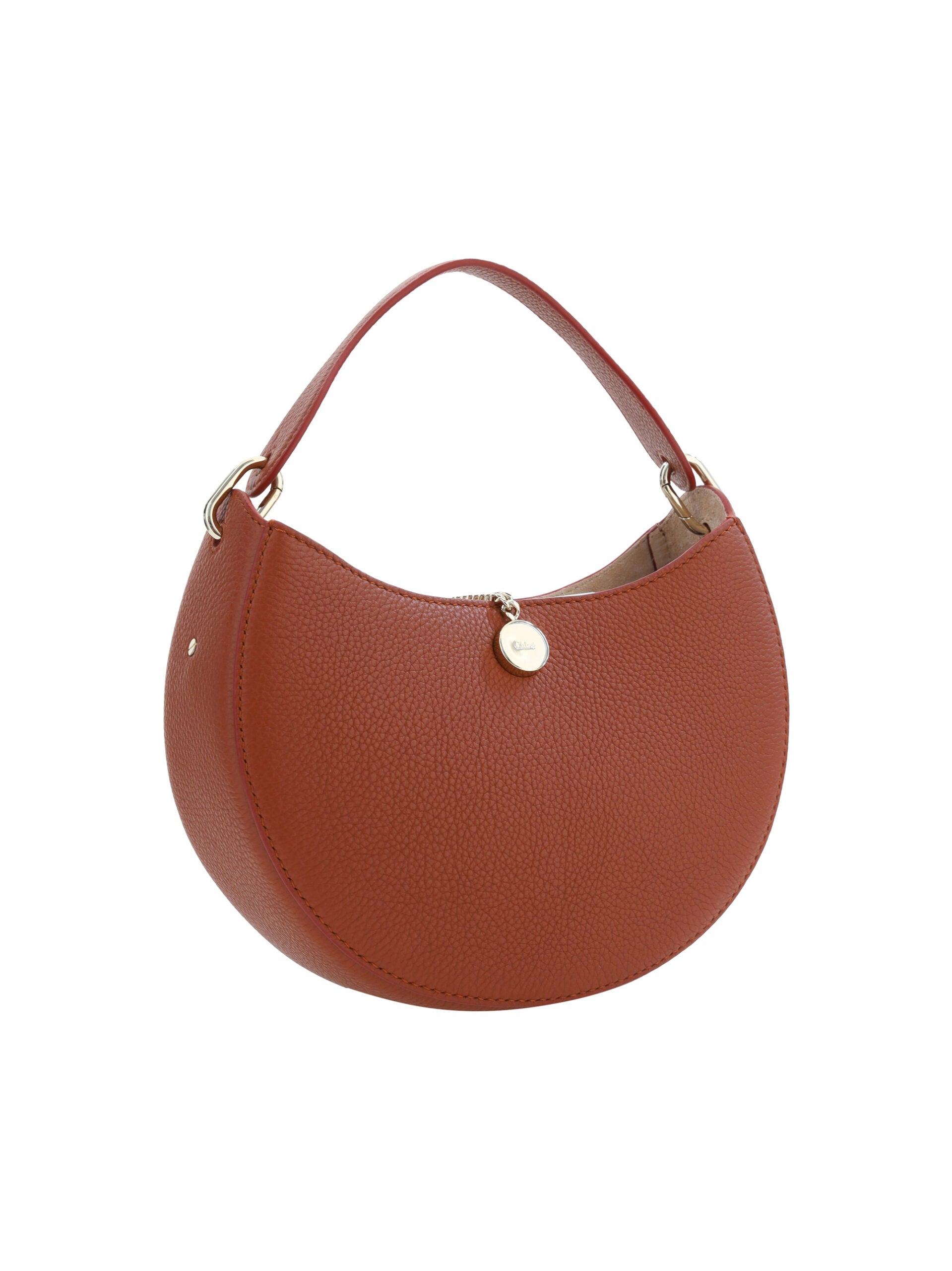 Chloé Sepia Brown Small Arlène Leather Shoulder Bag -  Luxury Shoulder Bag for Women -  Chloé.