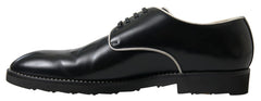Dolce & Gabbana Black White Leather Formal Shoes -   -  Dolce & Gabbana.