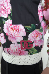 Dolce & Gabbana Pink Floral Roses Crewneck Top Sweater -   -  Dolce & Gabbana.