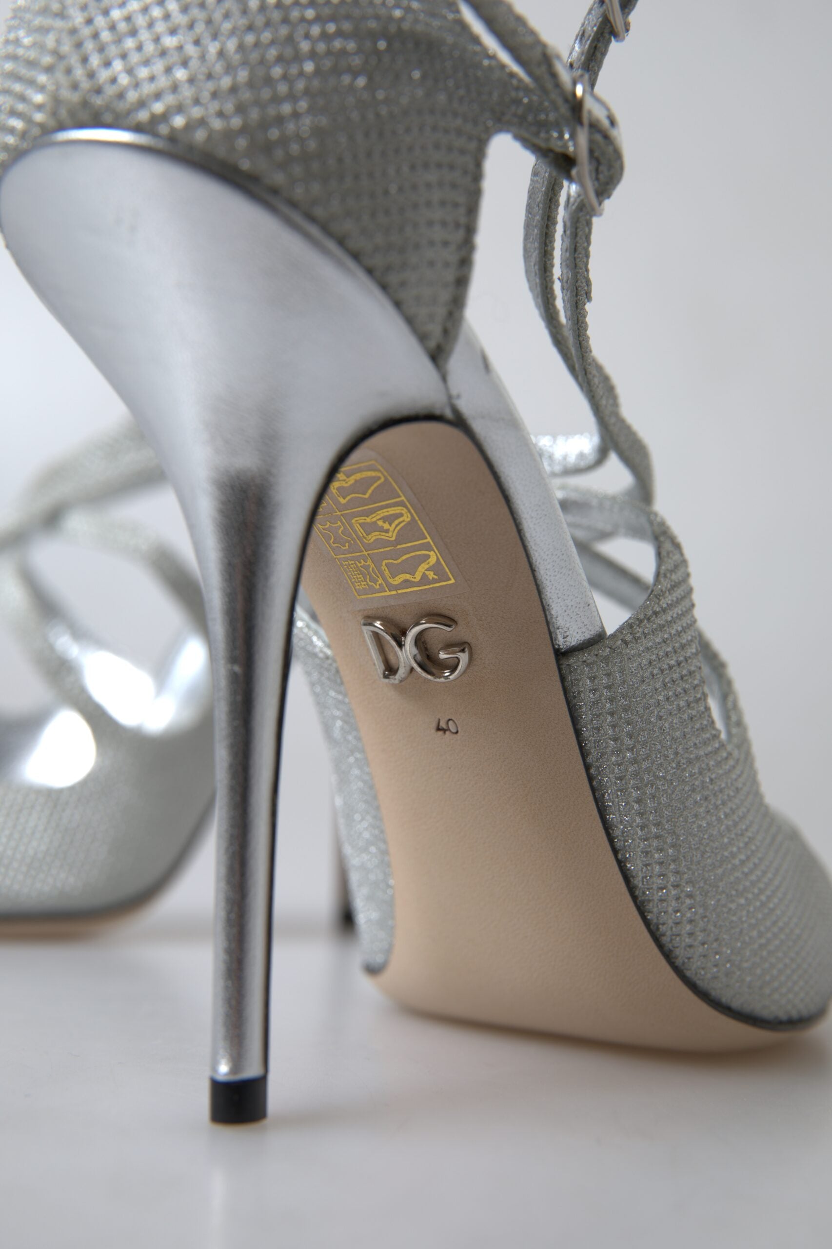 Dolce & Gabbana Silver Shimmers Sandals Heel Pumps Shoes -   -  Dolce & Gabbana.
