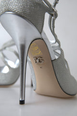 Dolce & Gabbana Silver Shimmers Sandals Heel Pumps Shoes -   -  Dolce & Gabbana.
