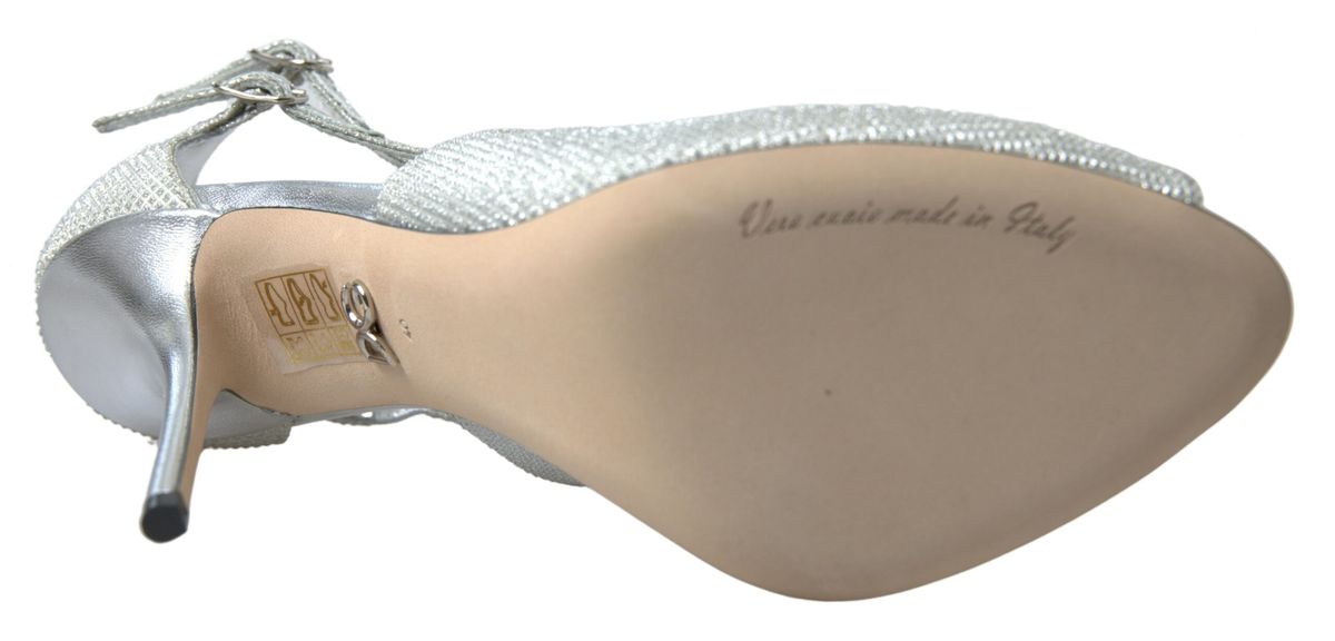 Dolce & Gabbana Silver Shimmers Sandals Heel Pumps Shoes -   -  Dolce & Gabbana.