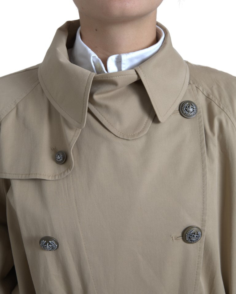 Dolce & Gabbana Khaki Double Breasted Trench Coat Jacket -   -  Dolce & Gabbana.