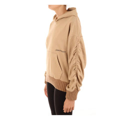 Hinnominate Chic Oversized Cotton Hoodie with Ruffled Sleeves -   -  Hinnominate.