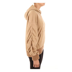 Hinnominate Chic Oversized Cotton Hoodie with Ruffled Sleeves -   -  Hinnominate.