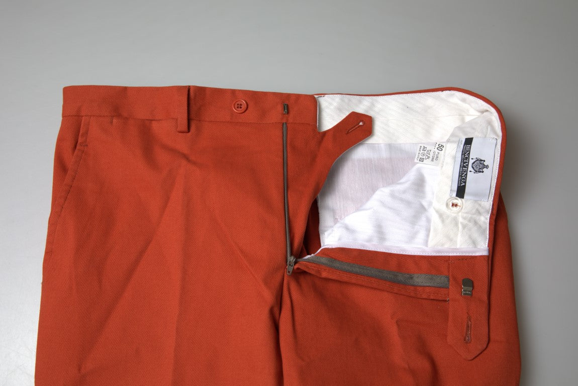 BENCIVENGA Orange Straight Fit Men Formal Trousers Pants -   -  BENCIVENGA.