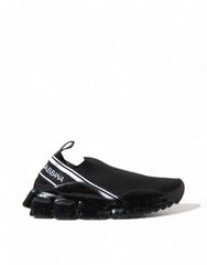 Dolce & Gabbana Black Sorrento Slip On Low Top Sneakers Shoes -   -  Dolce & Gabbana.