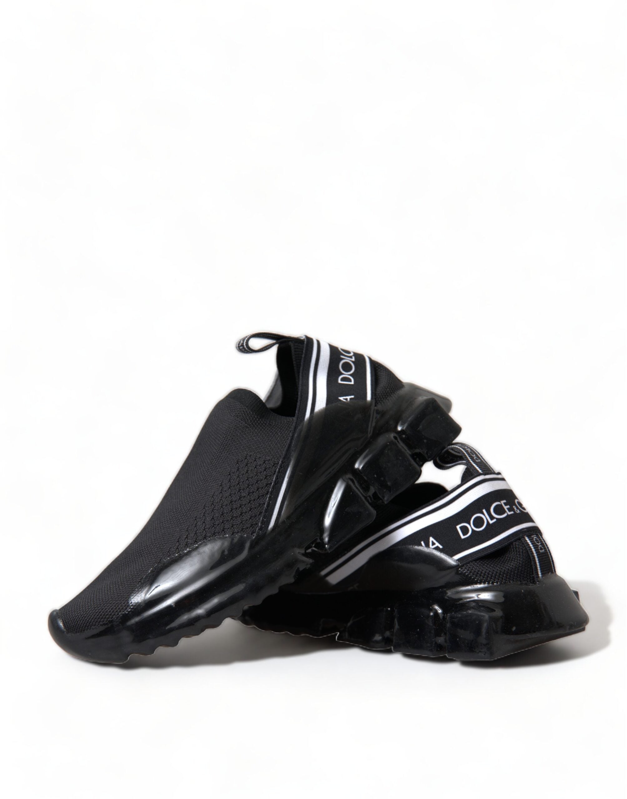 Dolce & Gabbana Black Sorrento Slip On Low Top Sneakers Shoes -   -  Dolce & Gabbana.