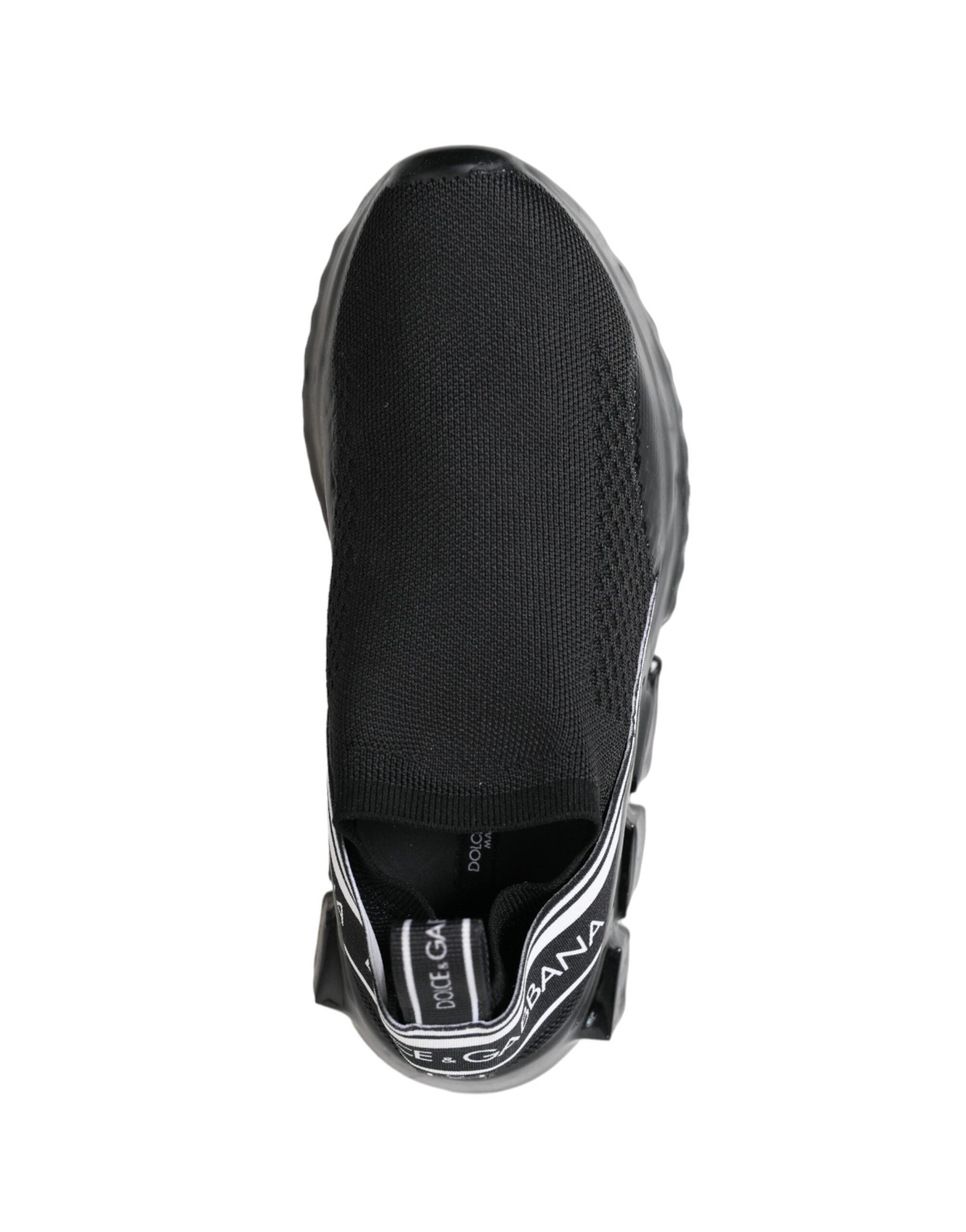 Dolce & Gabbana Black Sorrento Slip On Low Top Sneakers Shoes -   -  Dolce & Gabbana.