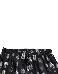 Dolce & Gabbana Black Religious Print Joggers Silk Men Pants -   -  Dolce & Gabbana.