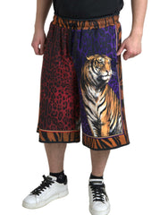 Dolce & Gabbana Multicolor Tiger Print Men Bermuda Shorts -   -  Dolce & Gabbana.