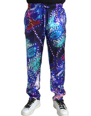 Dolce & Gabbana Multicolor Printed Silk Men Trouser Pants -   -  Dolce & Gabbana.
