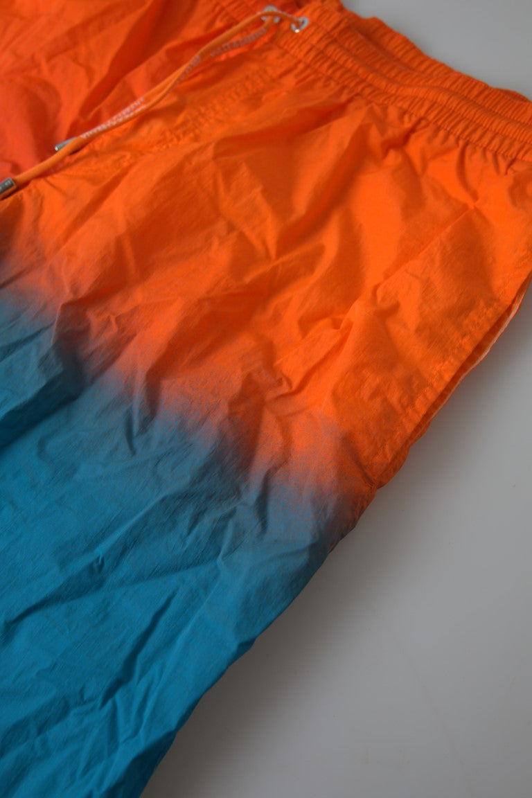 Dolce & Gabbana Orange Blue Gradient Beachwear Swimwear Shorts -   -  Dolce & Gabbana.