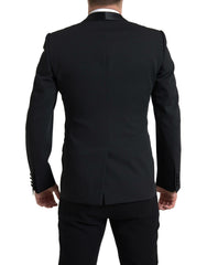 Dolce & Gabbana Black Wool Single Breasted MARTINI Blazer -   -  Dolce & Gabbana.