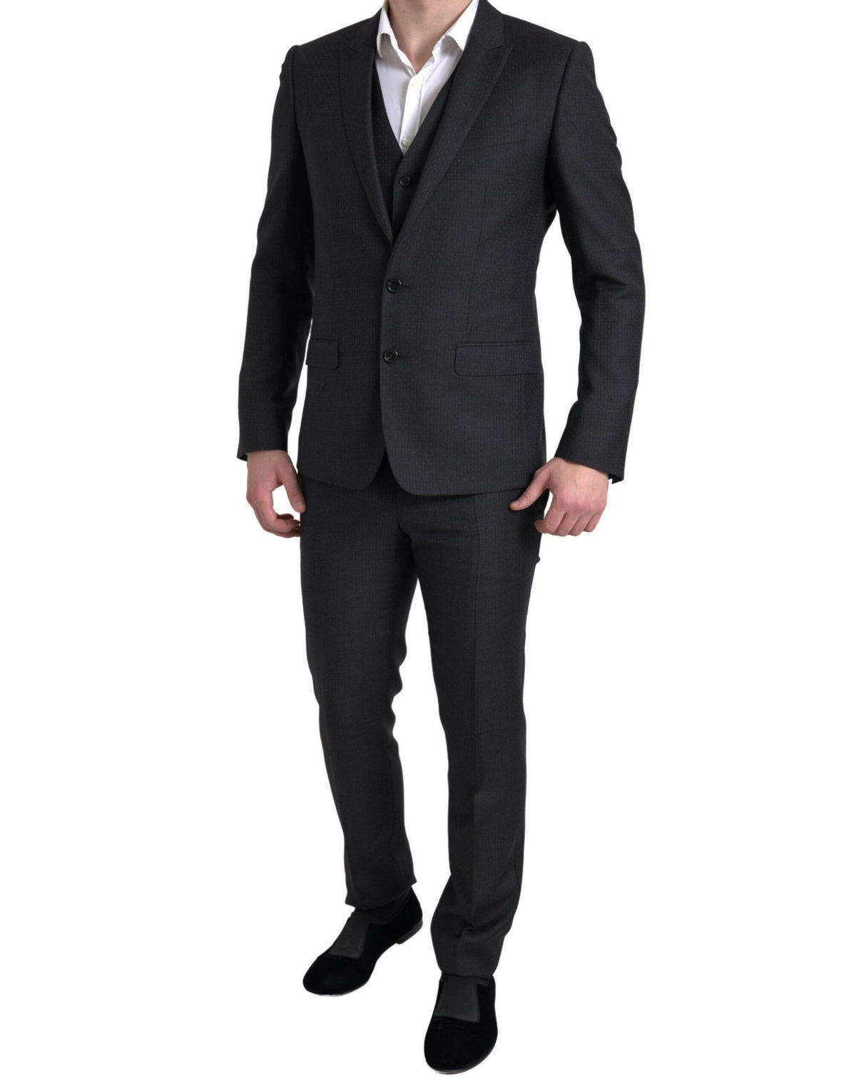 Dolce & Gabbana Black 3 Piece Single Breasted MARTINI Suit -   -  Dolce & Gabbana.