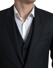 Dolce & Gabbana Black 3 Piece Single Breasted MARTINI Suit -   -  Dolce & Gabbana.