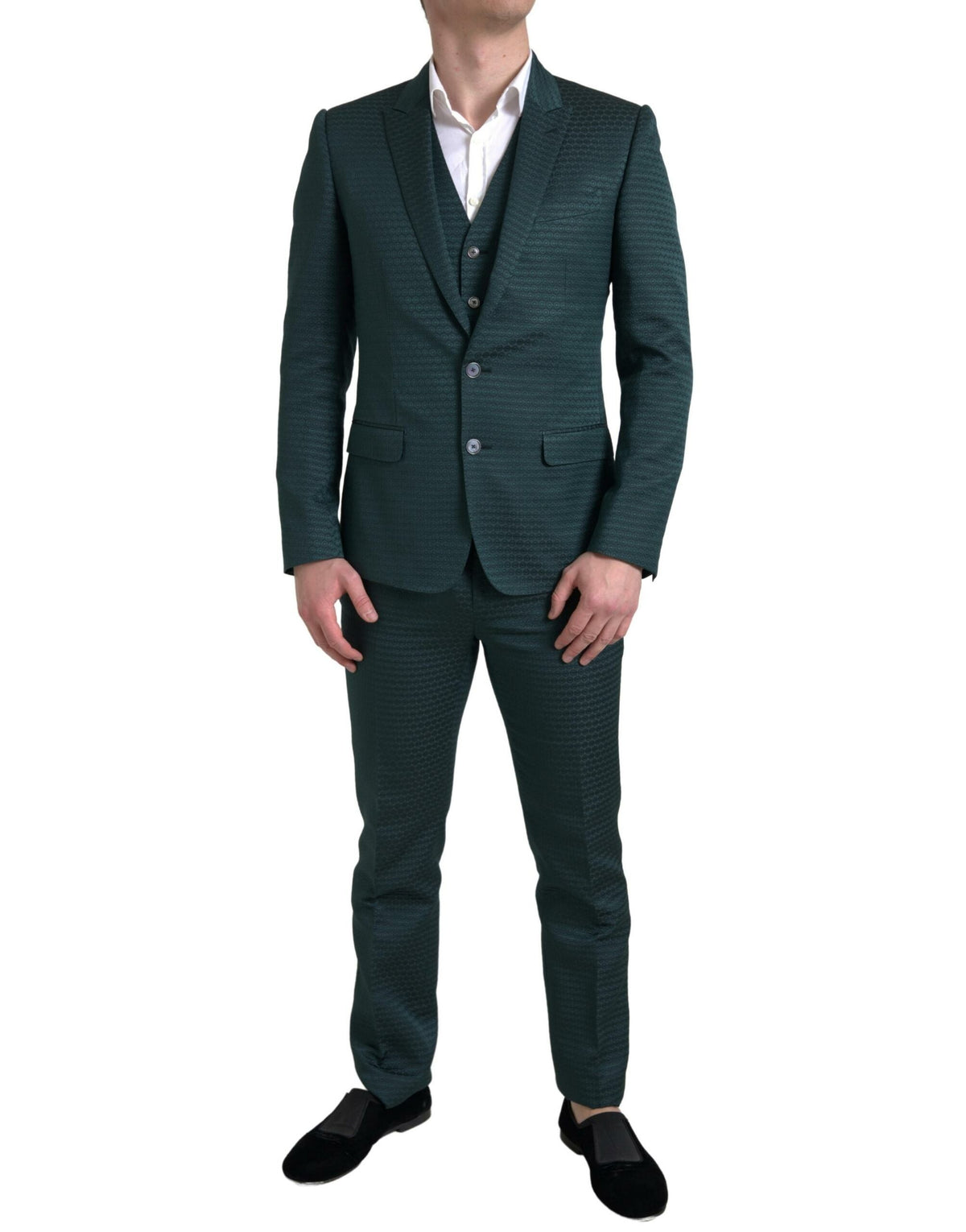 Dolce & Gabbana Green 3 Piece Single Breasted MARTINI Suit -   -  Dolce & Gabbana.