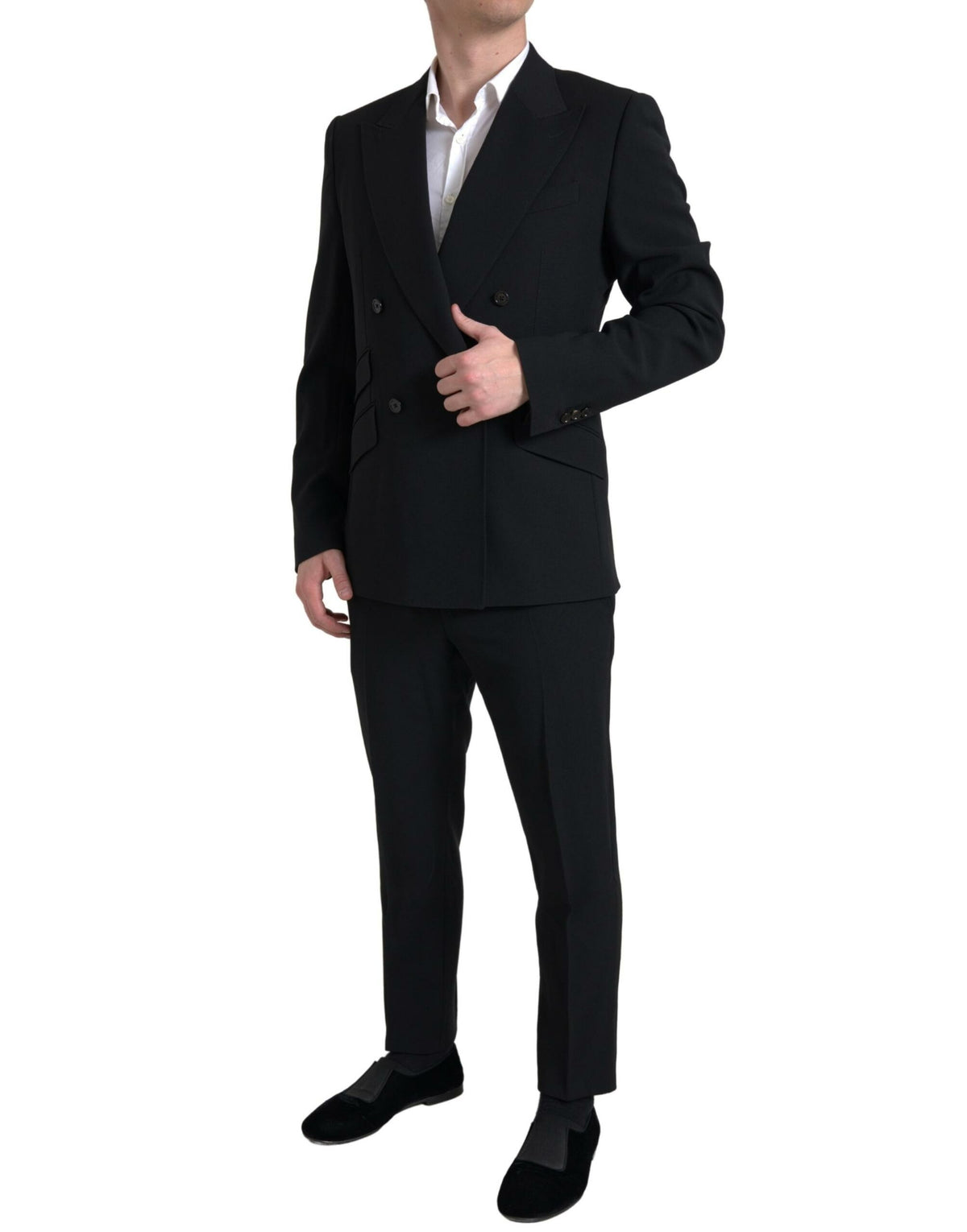 Dolce & Gabbana Black 2 Piece Double Breasted SICILIA Suit -   -  Dolce & Gabbana.