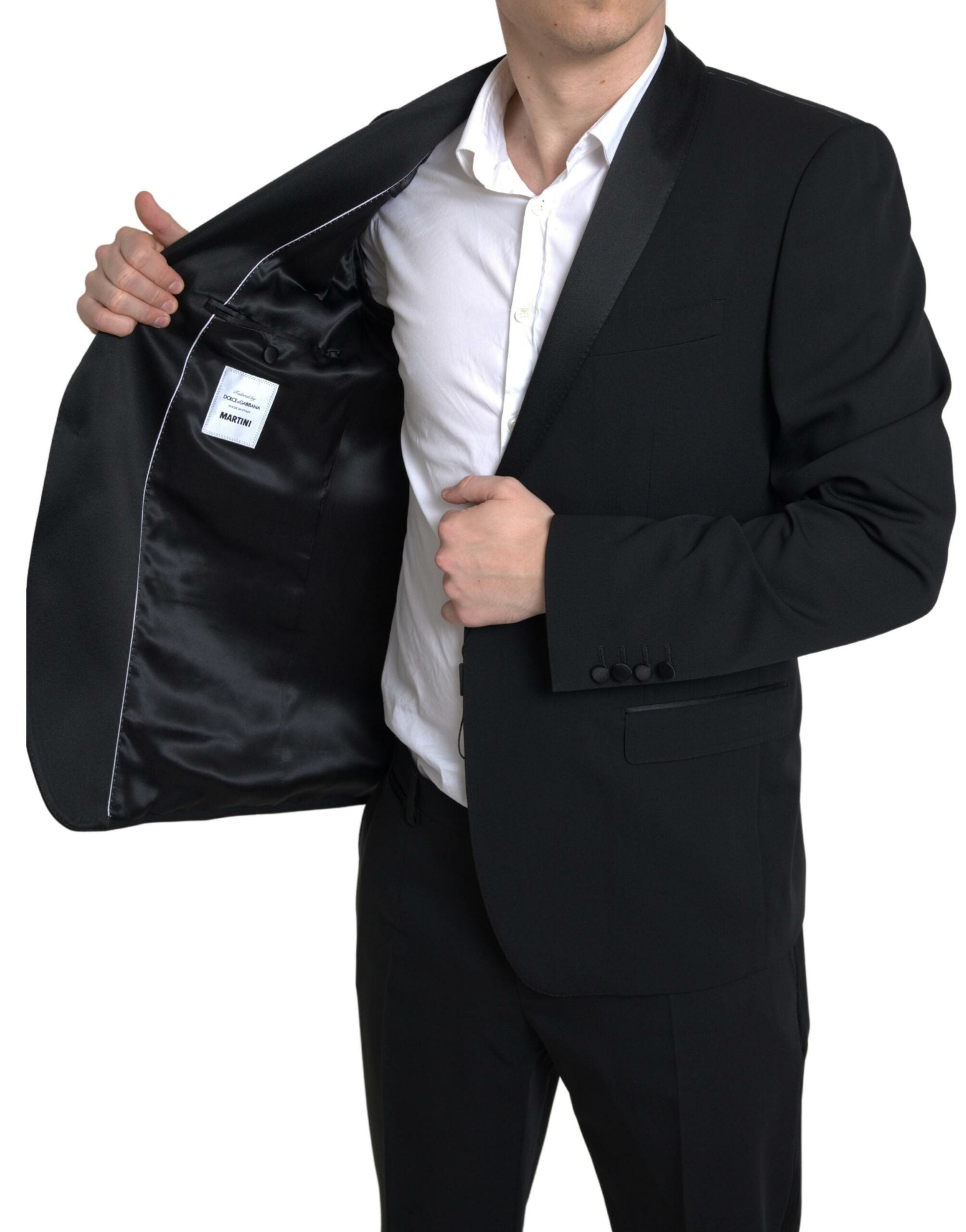 Dolce & Gabbana Black 2 Piece Single Breasted MARTINI Suit -   -  Dolce & Gabbana.