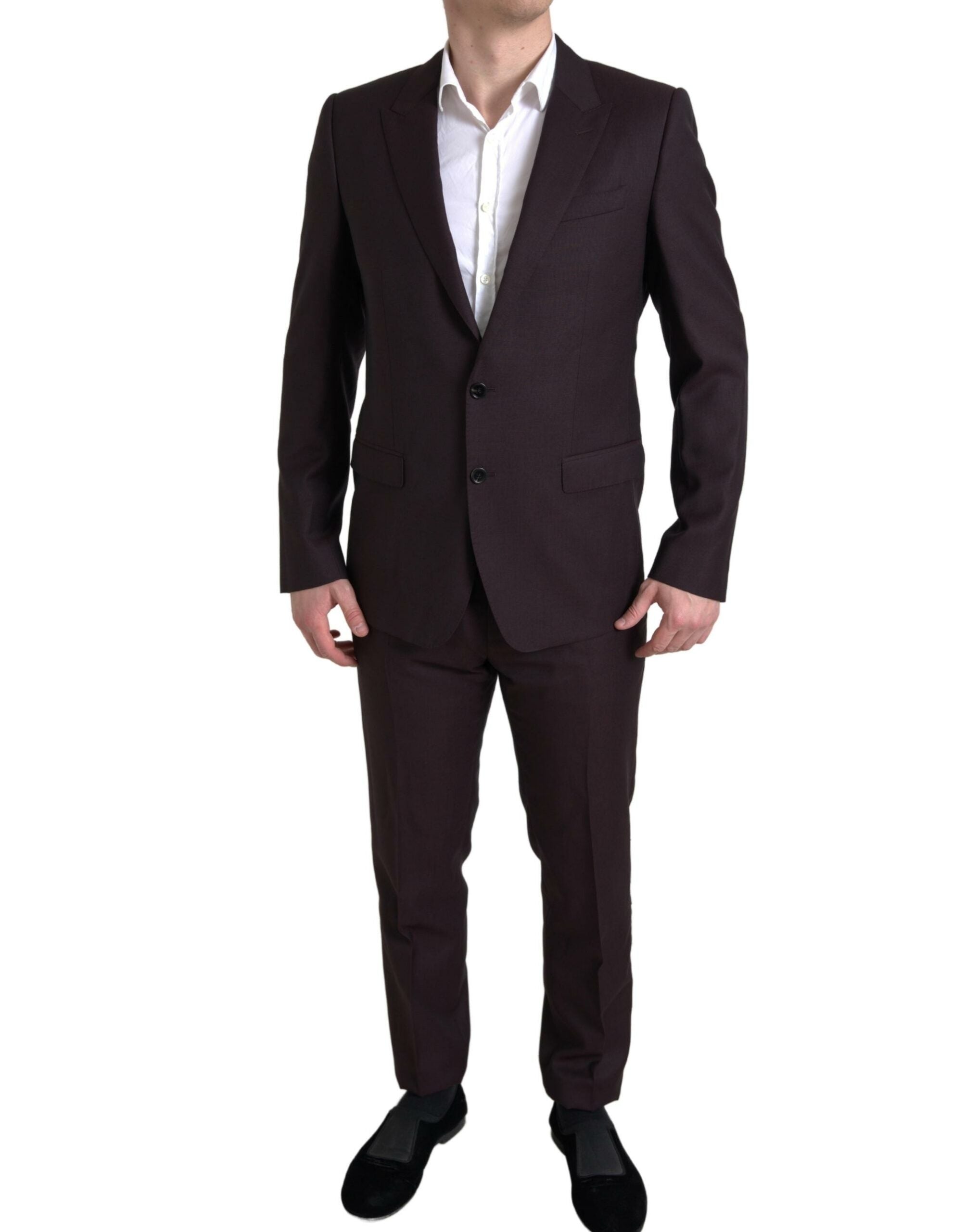 Dolce & Gabbana Maroon 2 Piece Single Breasted MARTINI Suit -   -  Dolce & Gabbana.