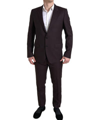 Dolce & Gabbana Maroon 2 Piece Single Breasted MARTINI Suit -   -  Dolce & Gabbana.