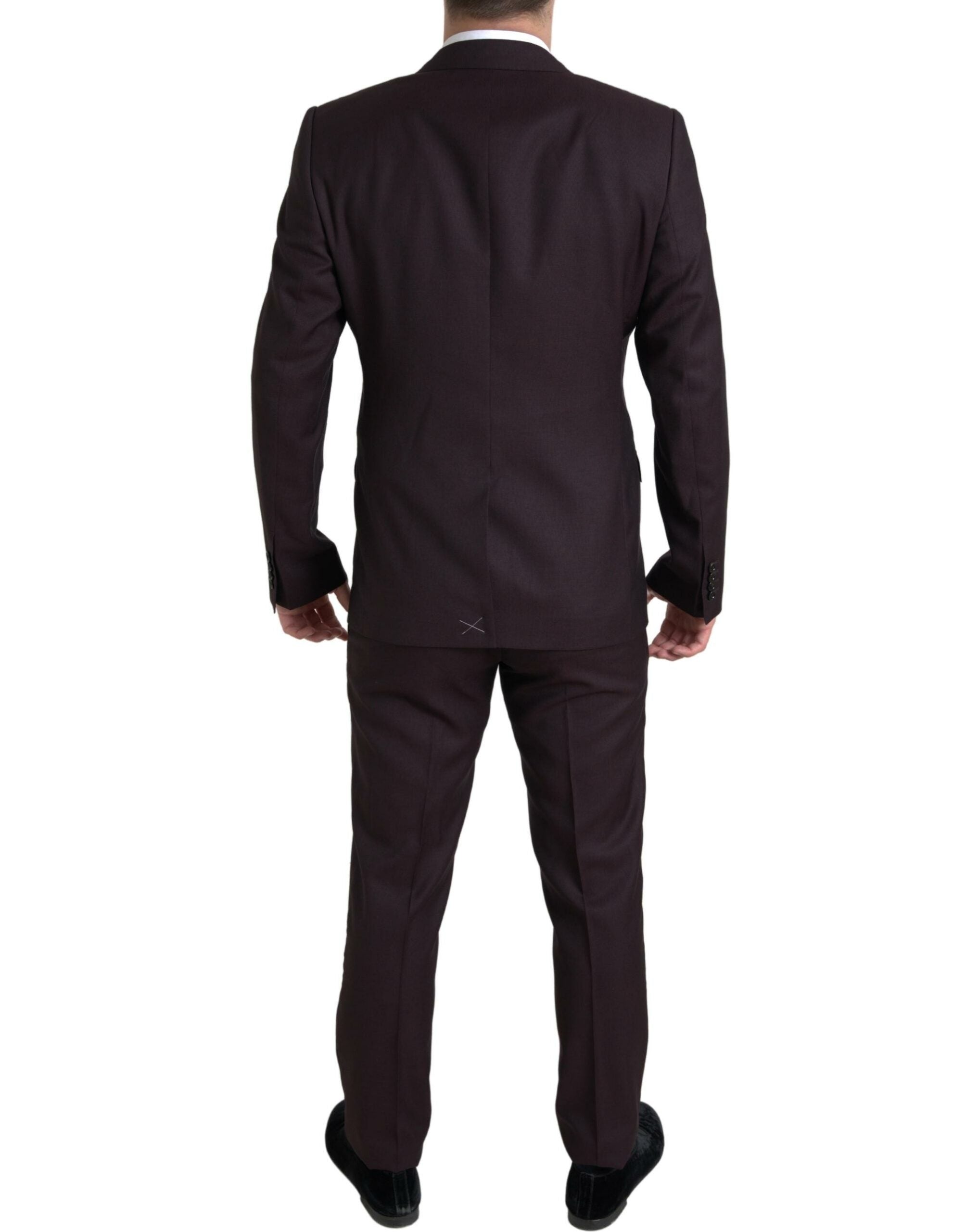 Dolce & Gabbana Maroon 2 Piece Single Breasted MARTINI Suit -   -  Dolce & Gabbana.