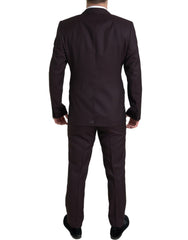 Dolce & Gabbana Maroon 2 Piece Single Breasted MARTINI Suit -   -  Dolce & Gabbana.