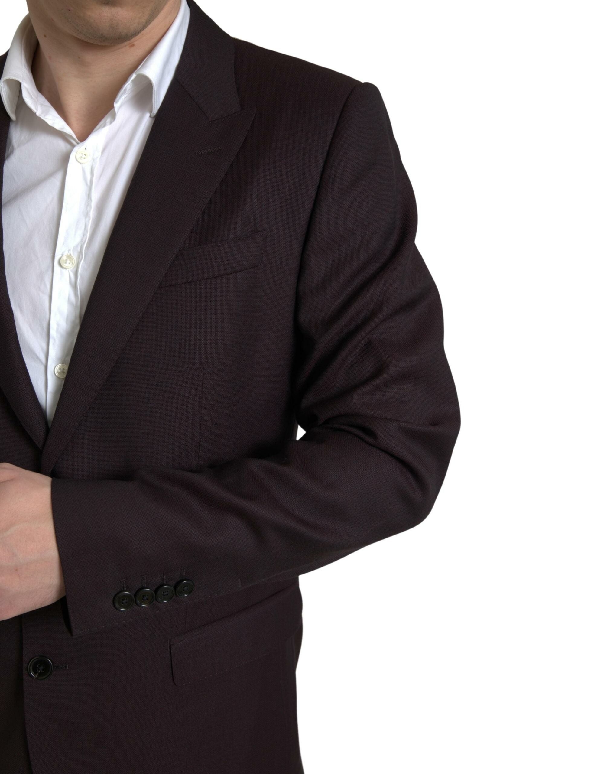 Dolce & Gabbana Maroon 2 Piece Single Breasted MARTINI Suit -   -  Dolce & Gabbana.
