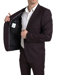 Dolce & Gabbana Maroon 2 Piece Single Breasted MARTINI Suit -   -  Dolce & Gabbana.