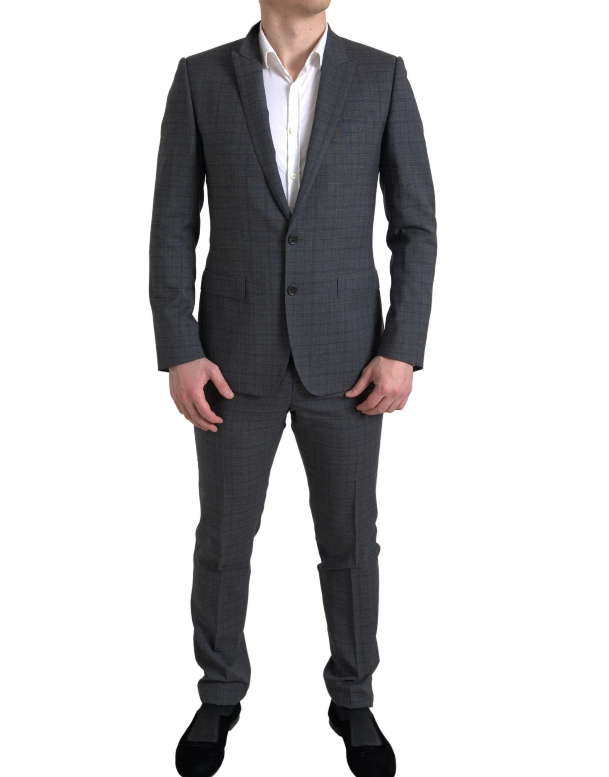 Dolce & Gabbana Gray 2 Piece Single Breasted MARTINI Suit -   -  Dolce & Gabbana.