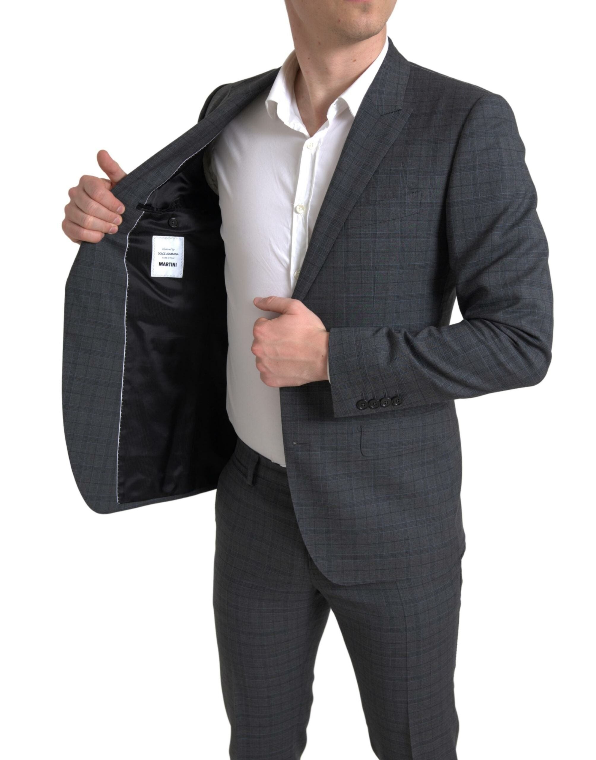 Dolce & Gabbana Gray 2 Piece Single Breasted MARTINI Suit -   -  Dolce & Gabbana.
